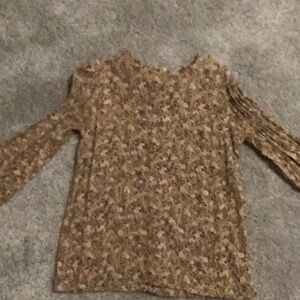 Floral puffed sleeve blouse